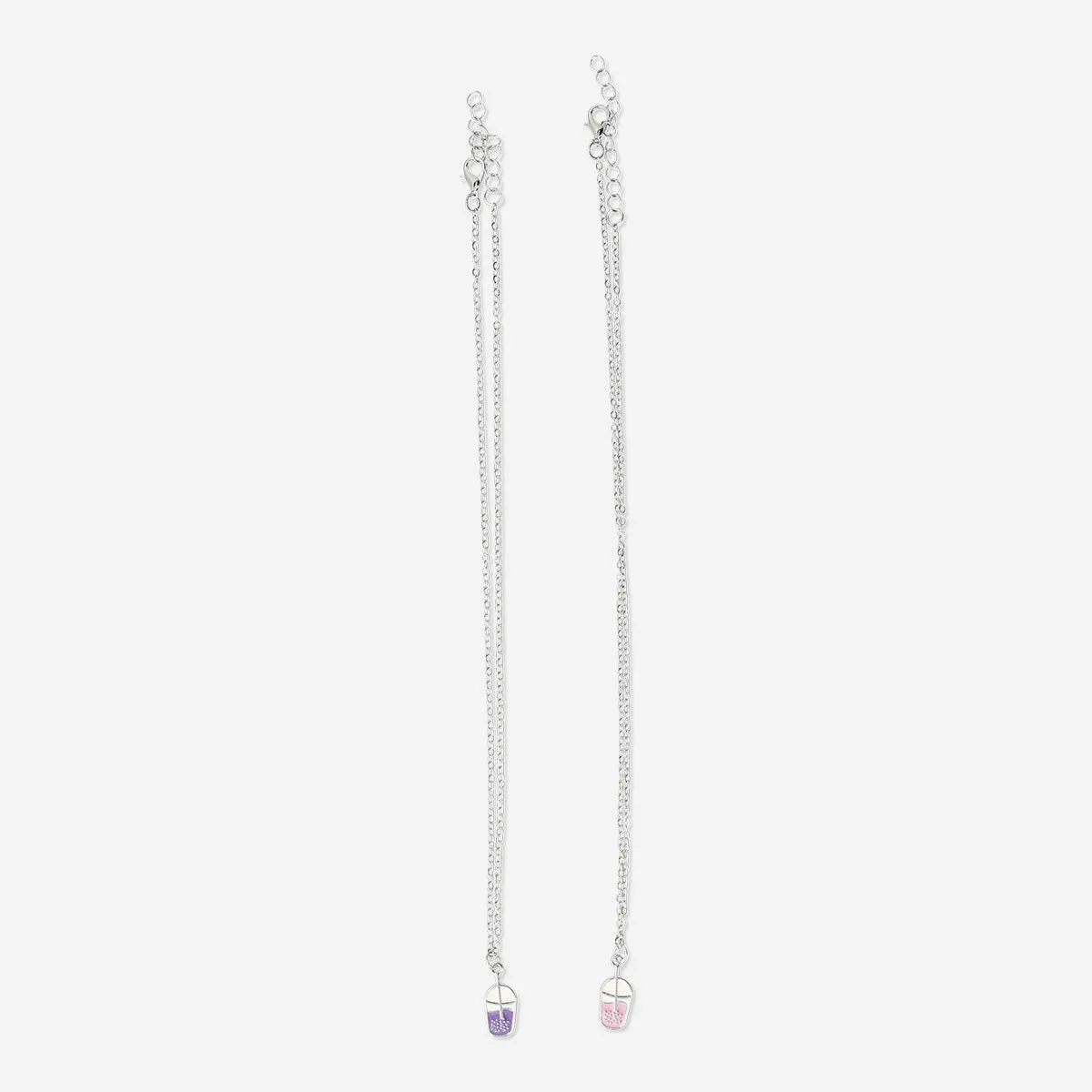Bubble tea friendship necklaces - 2 pcs