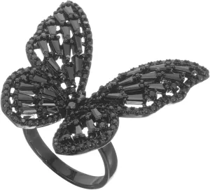 Butterfly Ring with Zircon Accents Open Aesthetic Ring for Summer Festivals and Beach Vacations Durable Material for Daily Wear and Party Outfits
