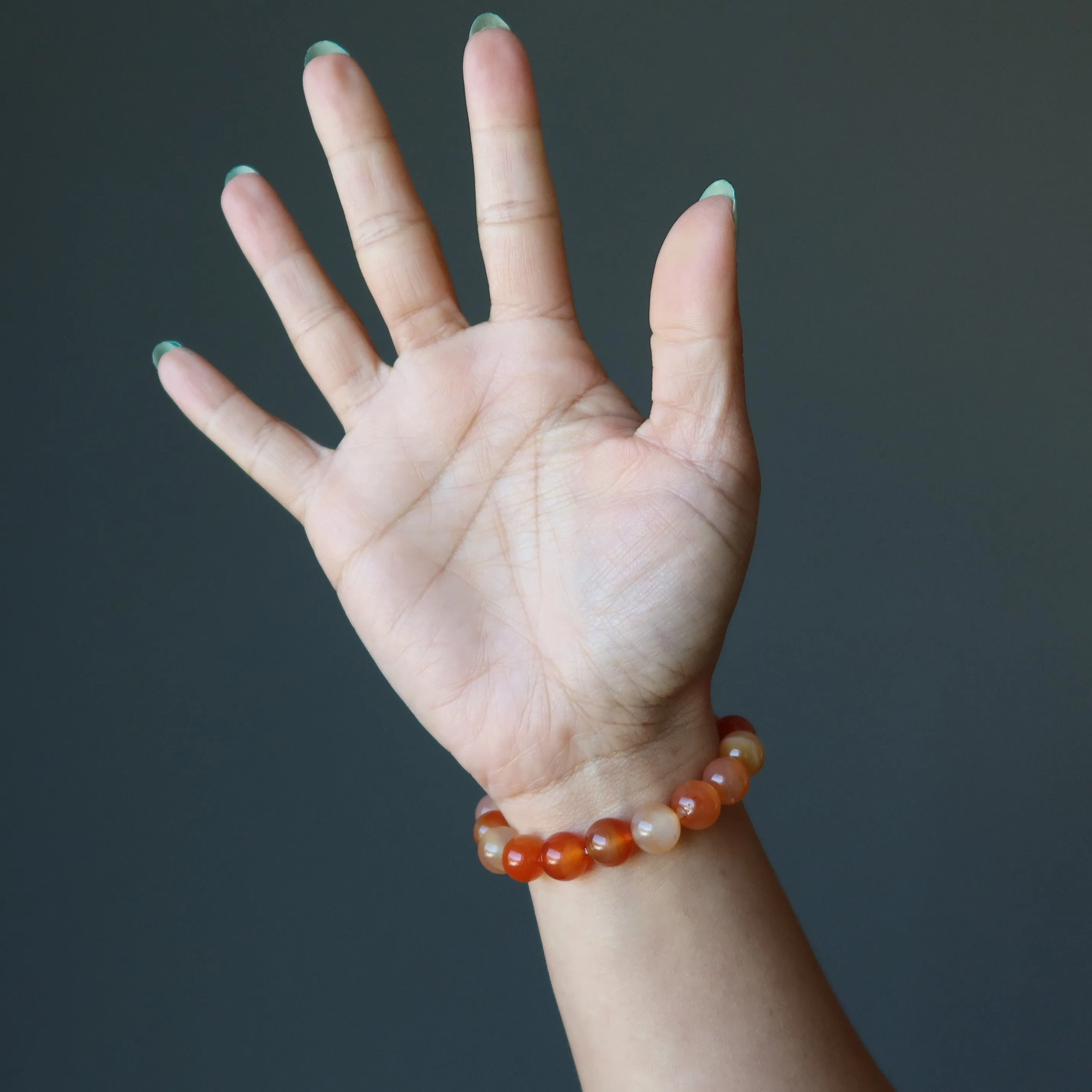 Carnelian Bracelet Tropical Happy Orange Crystals