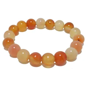 Carnelian Bracelet Tropical Happy Orange Crystals
