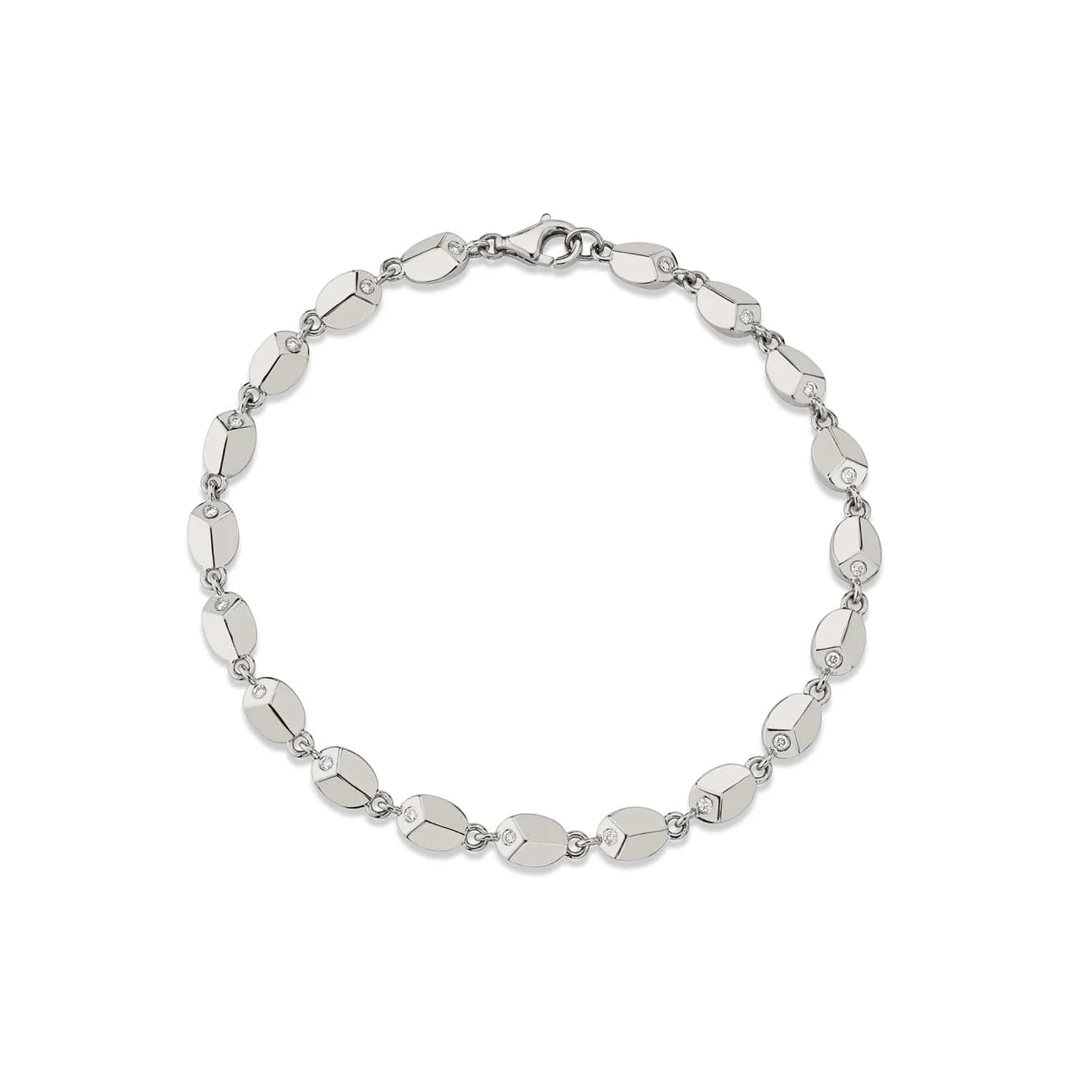 Carve Infinity Bracelet with Diamonds BR462