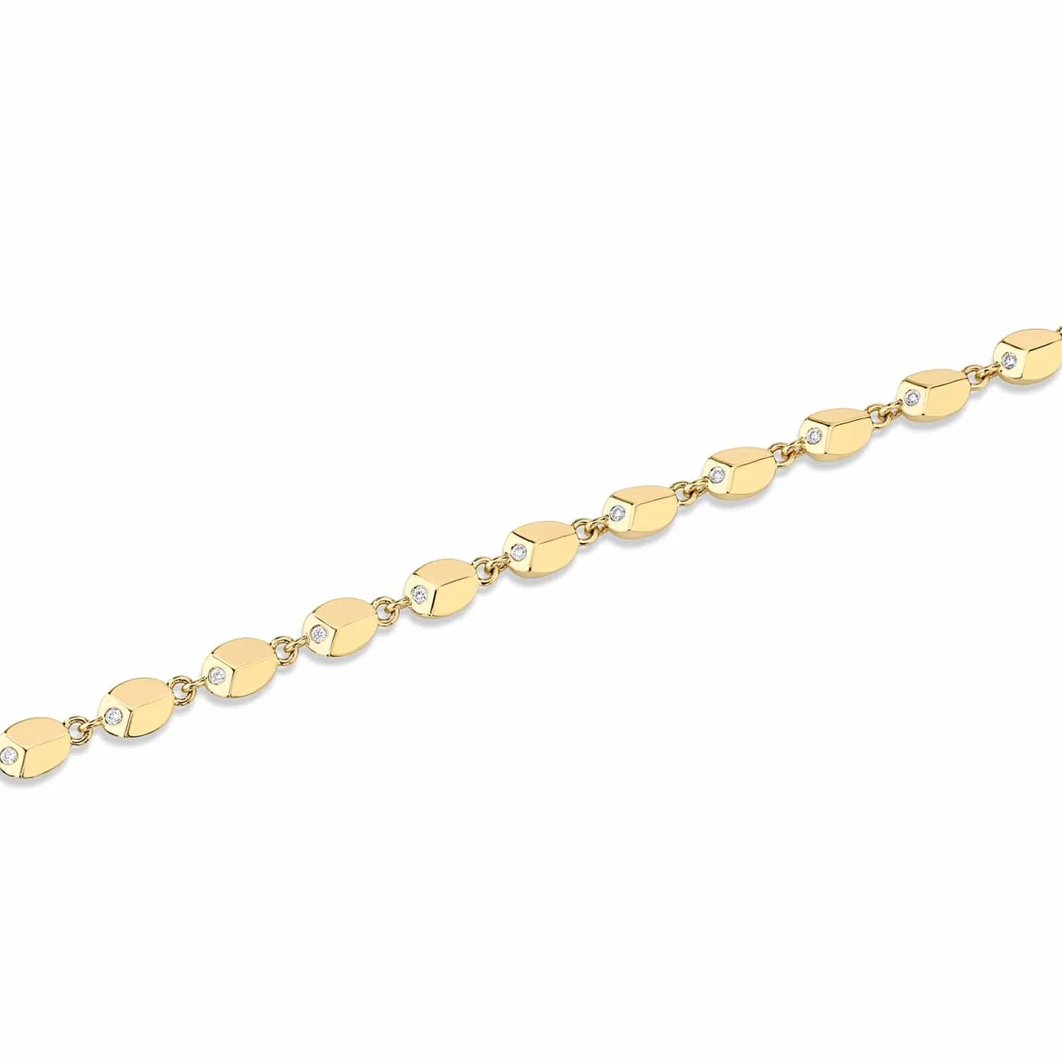 Carve Infinity Bracelet with Diamonds BR462