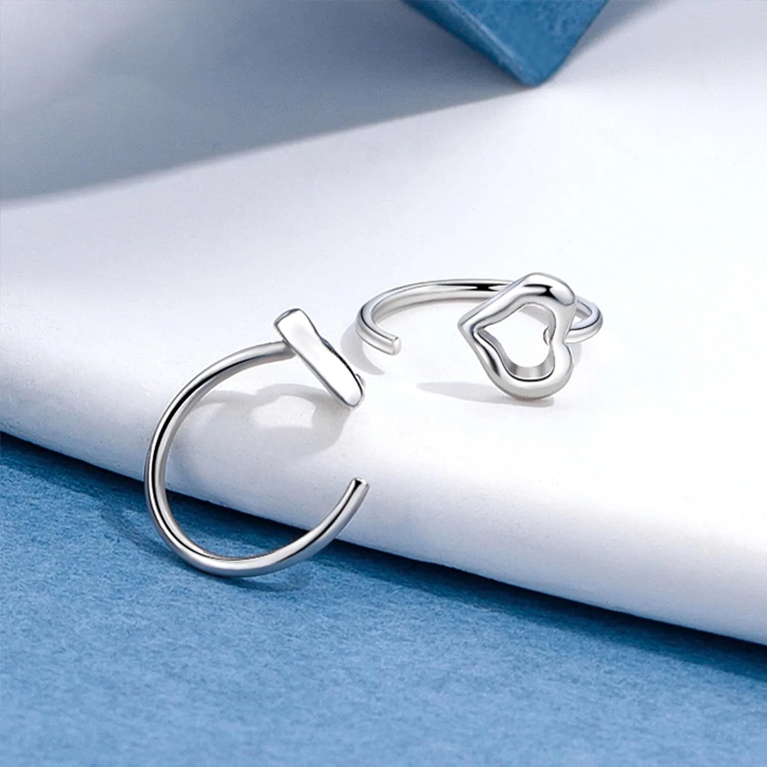 Cat Half Hoop Earrings for Women 925 Sterling Silver Comfy C Hoops for Cartilage Comfortable Earring to Sleep In Hypoallergenic Open Huggies