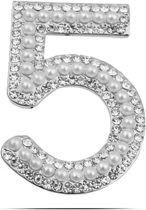 Celebrity Designer Pearl Rhinestone Pins Brooches Gift
