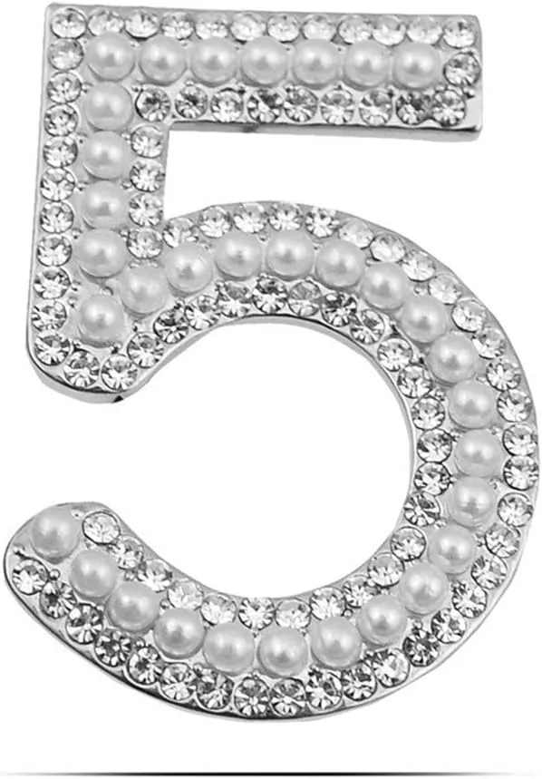 Celebrity Designer Pearl Rhinestone Pins Brooches Gift