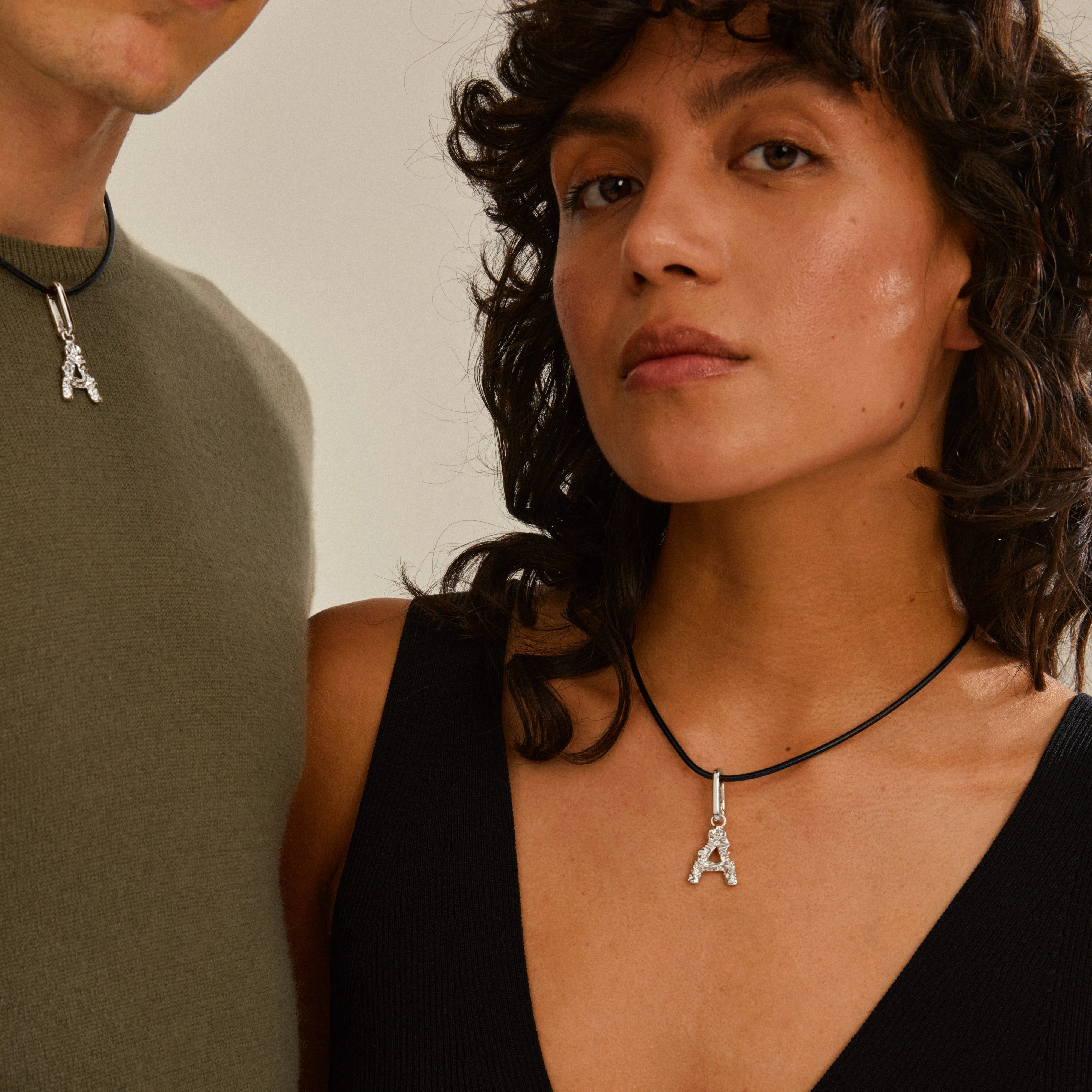 CHARM pendant A, silver-plated