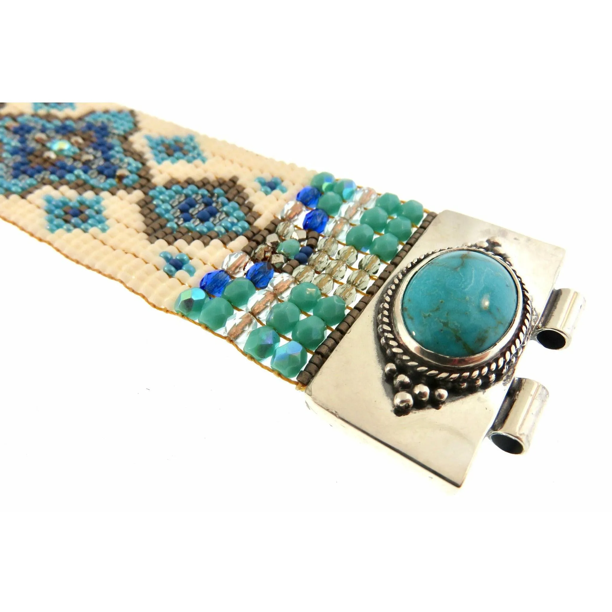 Chili Rose  "Blue Sky" Classic Turquoise Bracelet