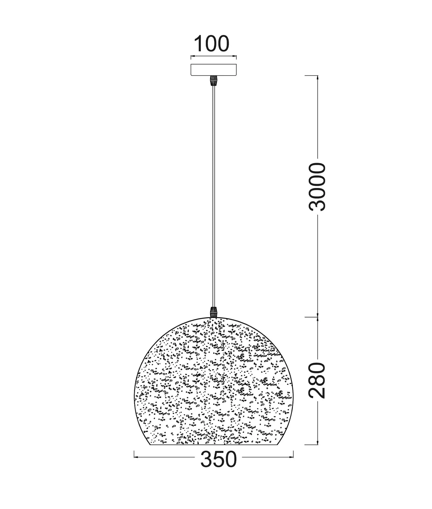 CLA CELESTE Bohemian Rustic Embossed Dome Shape Pendant Light