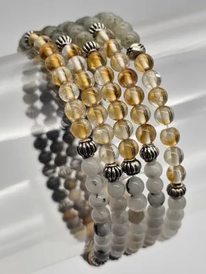 Creative Flow Royal Intention Gemstone Stretchy Bracelet 4mm Unblock Unlock And Let Your Imagination Flow