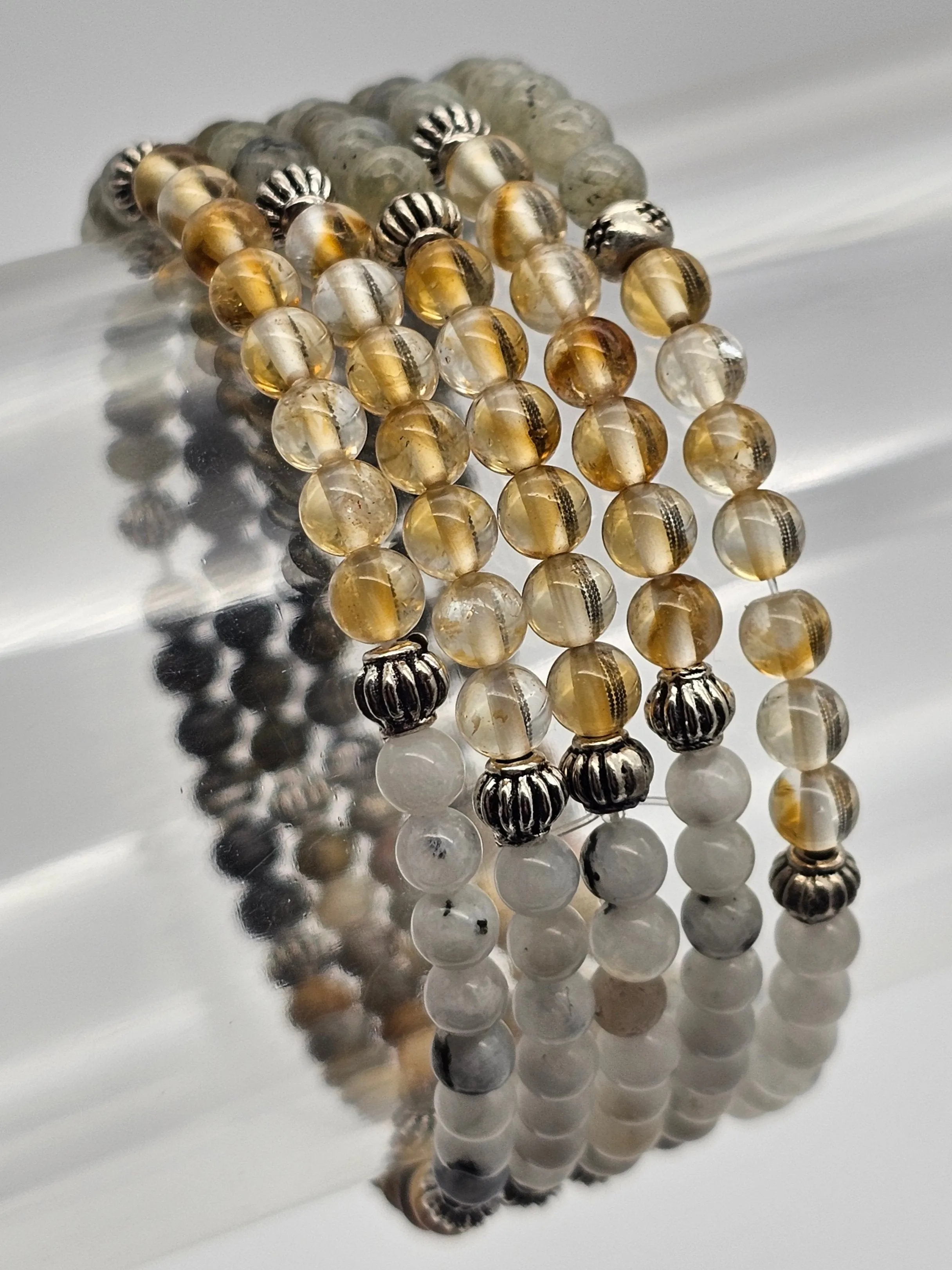 Creative Flow Royal Intention Gemstone Stretchy Bracelet 4mm Unblock Unlock And Let Your Imagination Flow