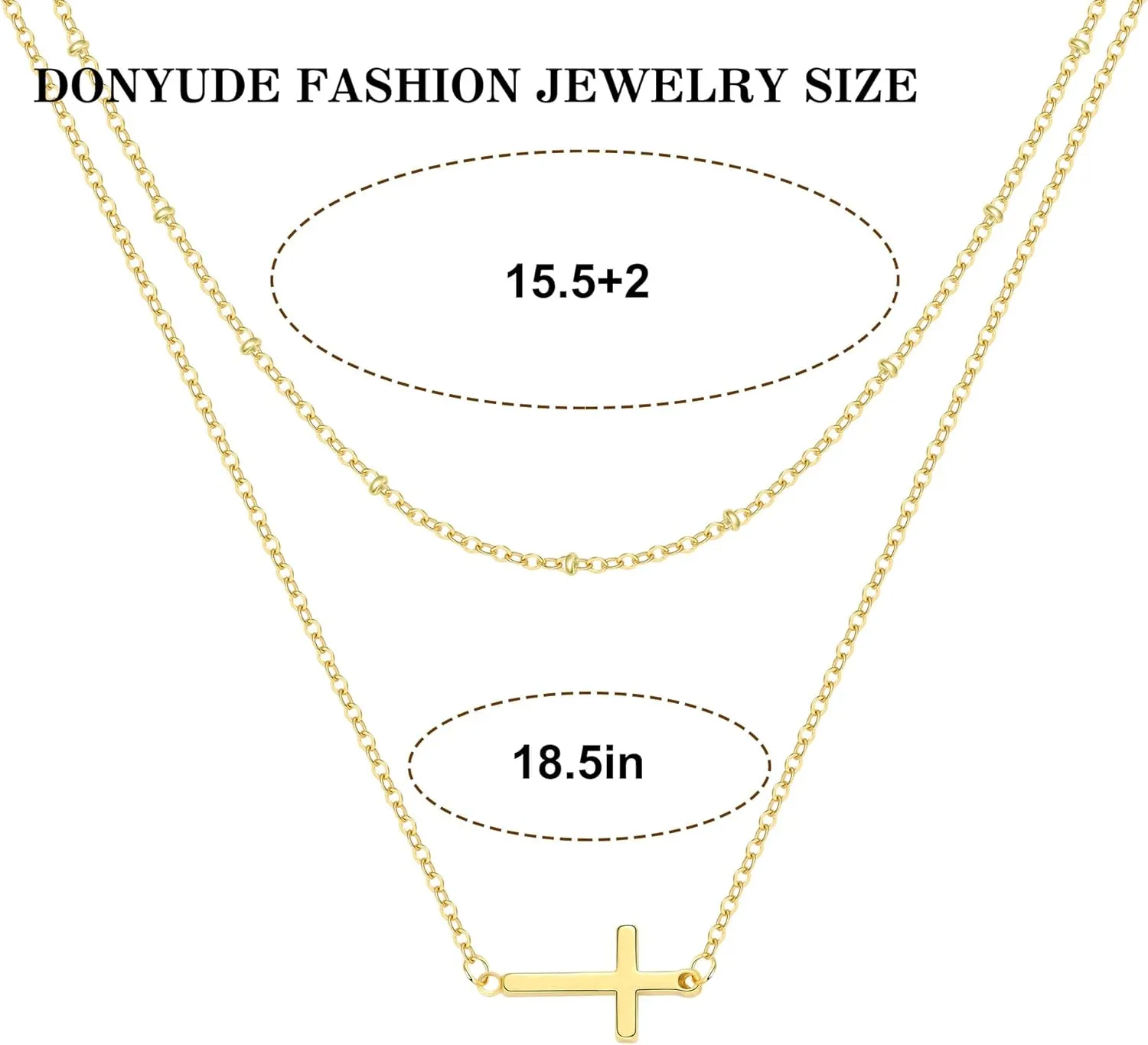 Cross Necklace for Women, Dainty Gold Necklace with Cross Christian Gifts for Women Stocking Stuffers Teen 14k Confirmation Necklace Birthday Christmas Jewelry for Mom/Girlfriend/Sister/Daughter