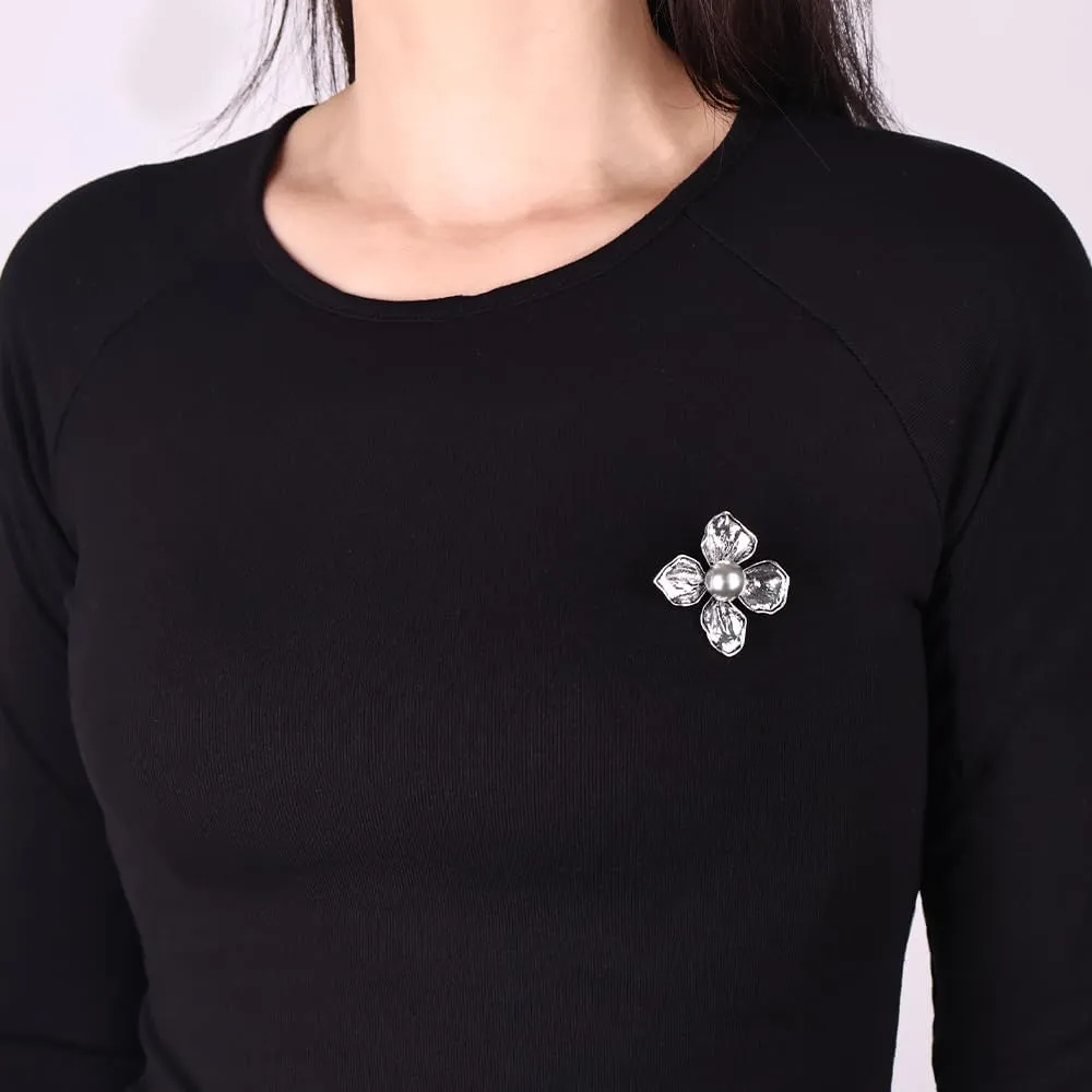 Dainty Brooch Pin for Women, Rhinestone Scarf Shawl Costume Brooches and Pins Flower Boutonniere Hat Bag Suit Dress Accessories Pearl Brooches Lapel Pins
