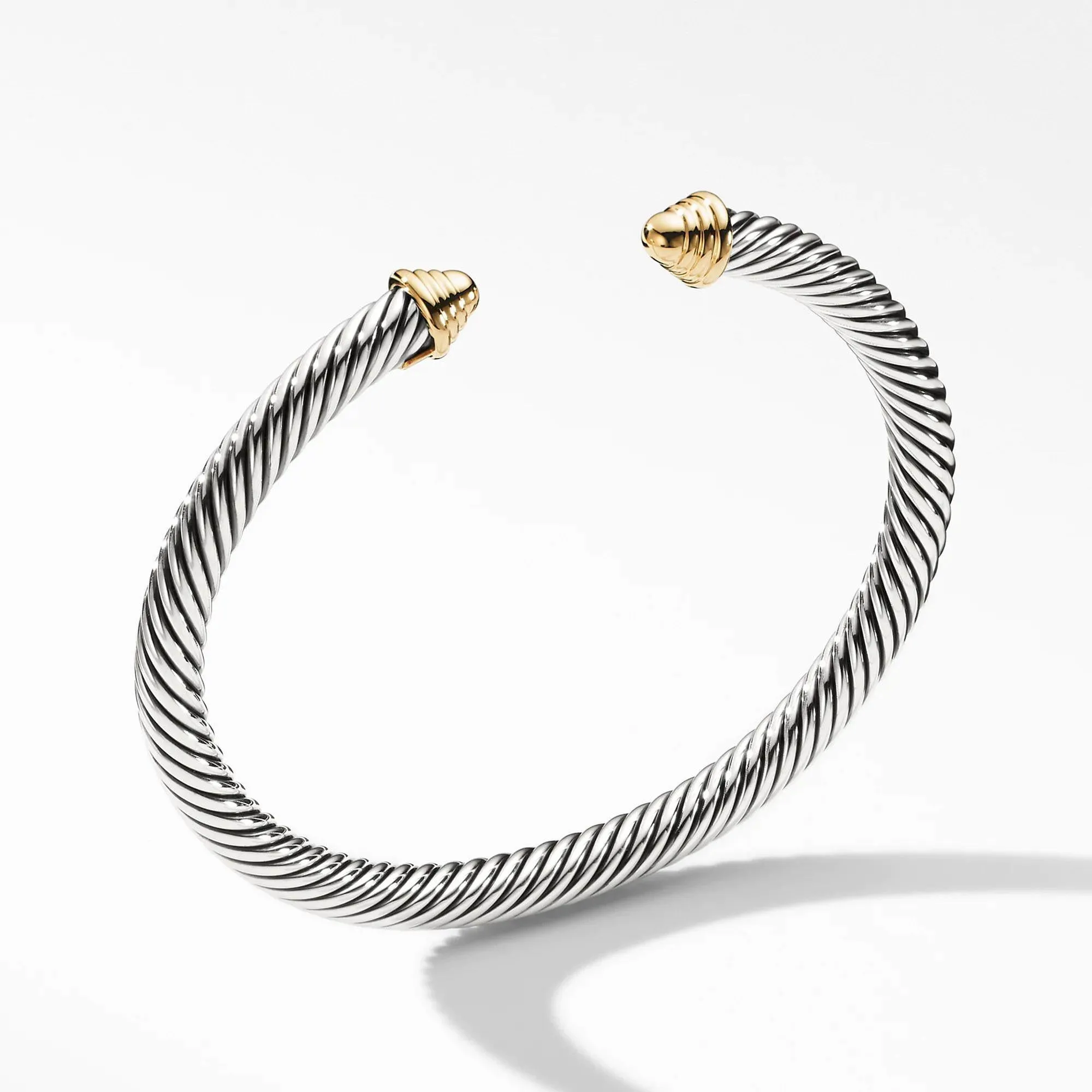 David Yurman Cable Classic Collection Bracelet with 14k Yellow Gold - Small