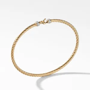 David Yurman Cable Collectibles Buckle Bracelet in 18k Yellow Gold - Medium