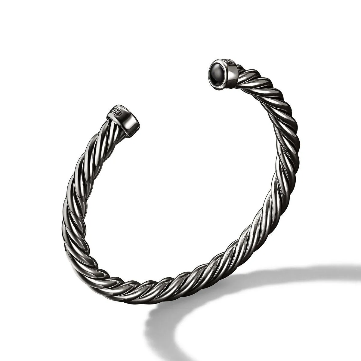 David Yurman Cuff Bracelet with Black Onyx - Medium