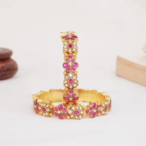 Dhivanikha Kundan Pair Bangle