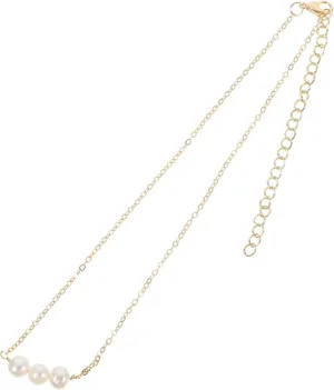 Didiseaon Imitation Pearl Choker Necklace for Women Gothic Baroque Freshwater Pearl Tassel Neck Jewelry Creative Neck Chain for Weddings and Special Occasions