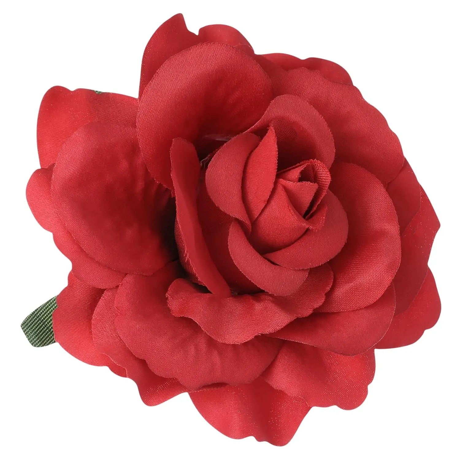 Dull Red Artificial Rose Flower Hair Clip Brooch Pin for Women Elegant Floral Accessory for Parties Weddings and Special Occasions