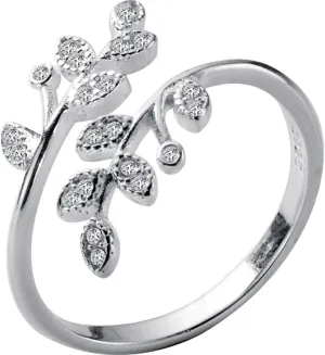 Earrings for Ladies Adjustable Ring Women, S925 Sterling Metal Leaf Inlaid Cubic Zirconia Fashion Adjustable Open Knuckle Tail Ring Finger