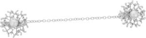 Elegant Cardigan Clip Buckles Women Sweater Links Collar Clips Pearl Brooch Pins