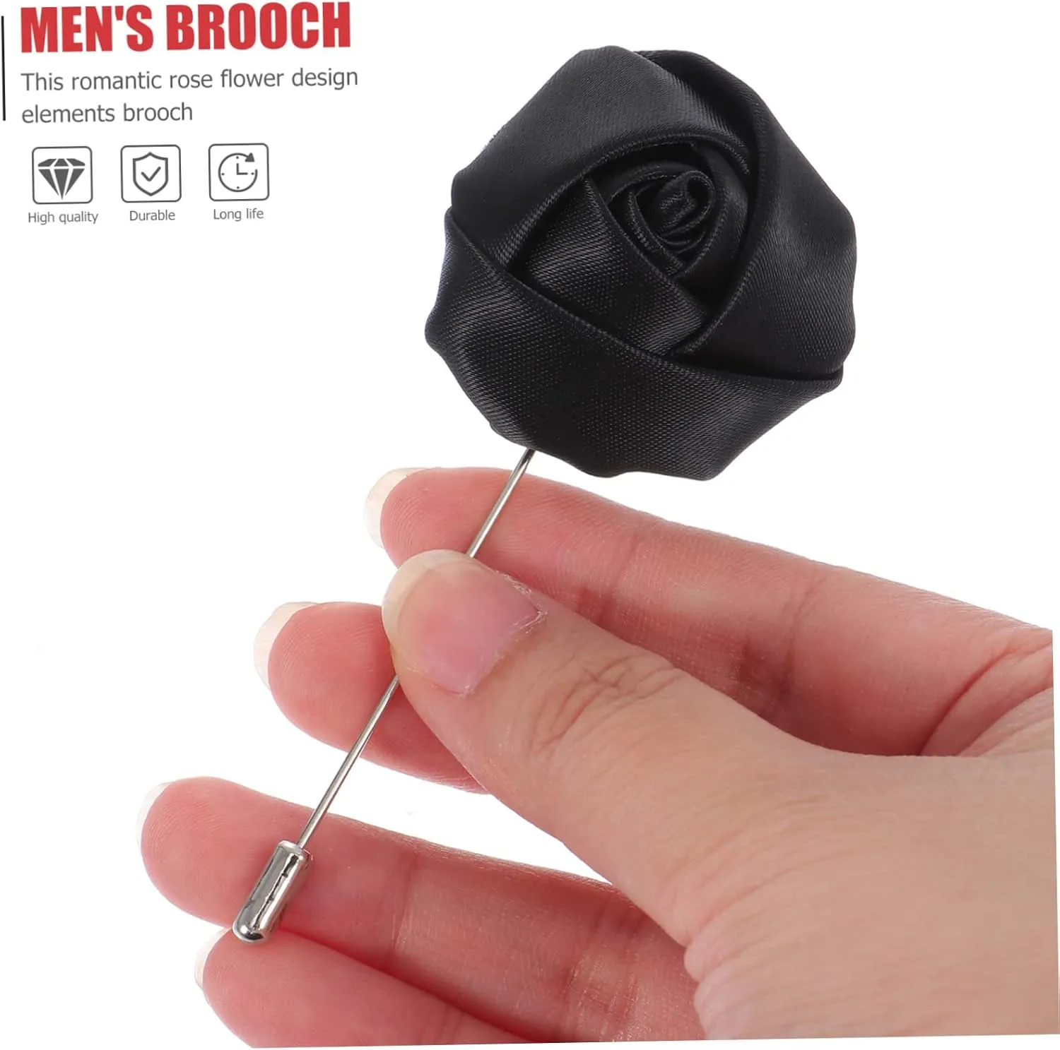 Elegant Rose Men Suit Boutonnieres Men Accessories Jewelry for Wedding Party