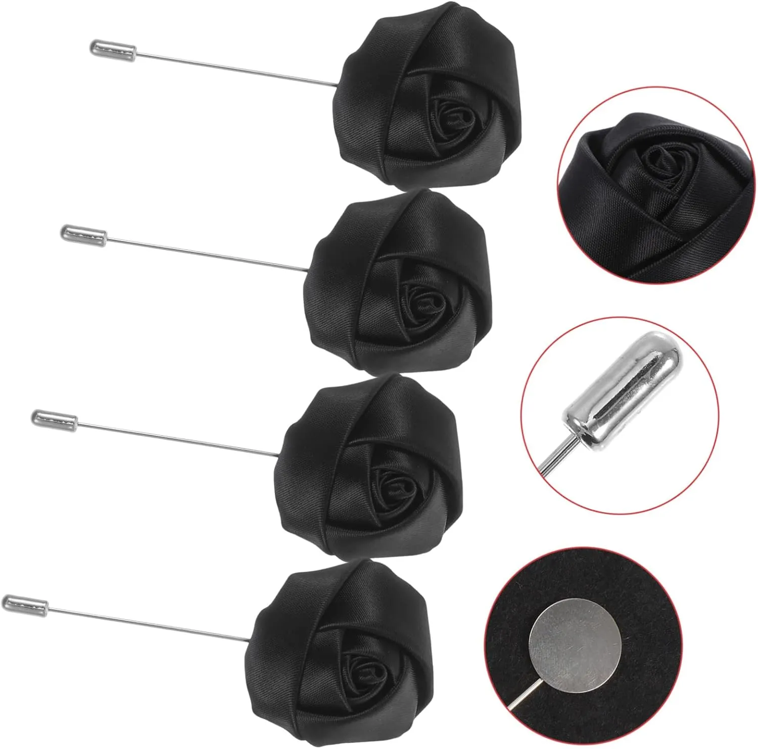 Elegant Rose Men Suit Boutonnieres Men Accessories Jewelry for Wedding Party