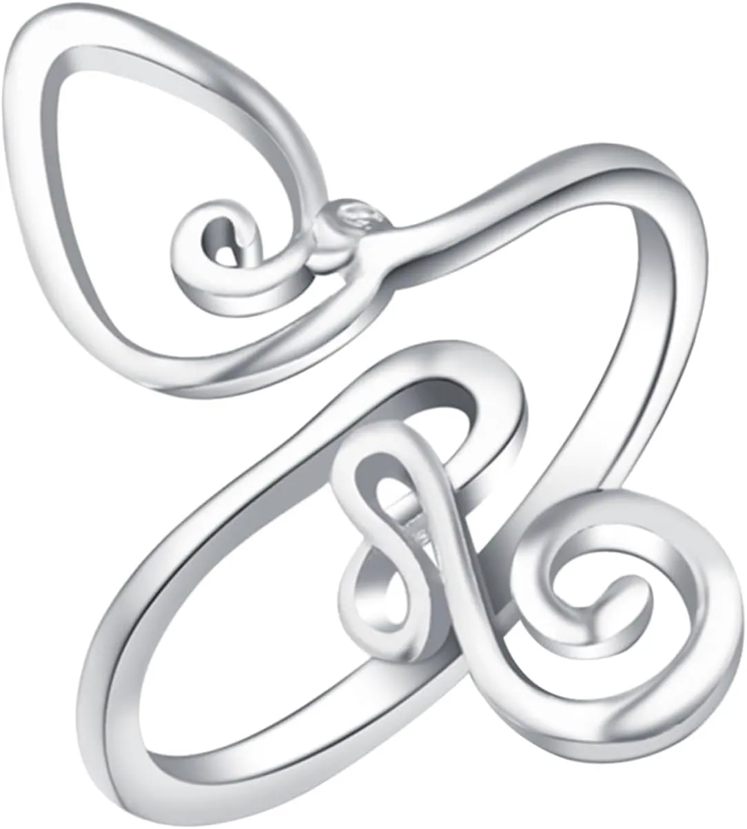 Elegant Women's Foot Jewelry Silver Tone Toe Ring Adjustable Size Beach Foot Ring Modern Style