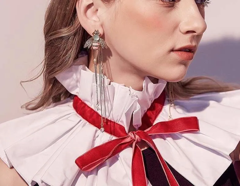 Exquisite Crystal Bee Earrings