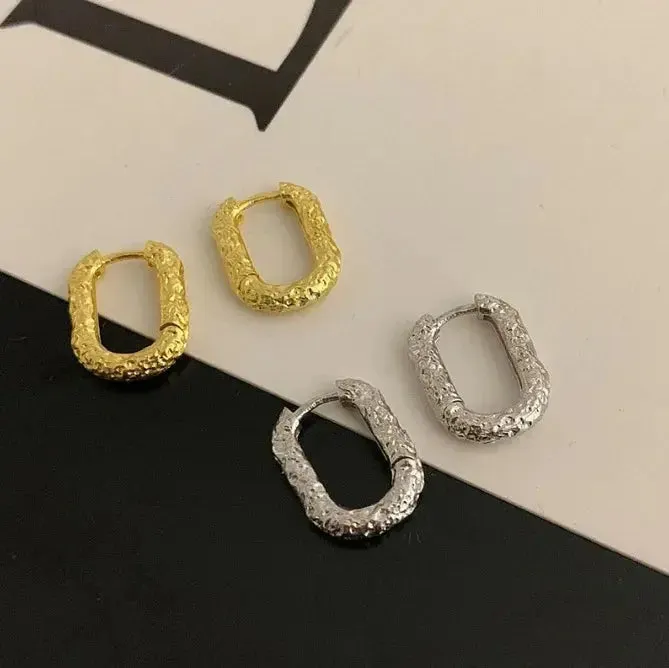 Exquisite Hoop Earrings Large Stainless Steel Jewelry
