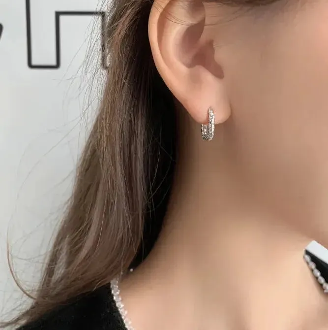 Exquisite Hoop Earrings Large Stainless Steel Jewelry