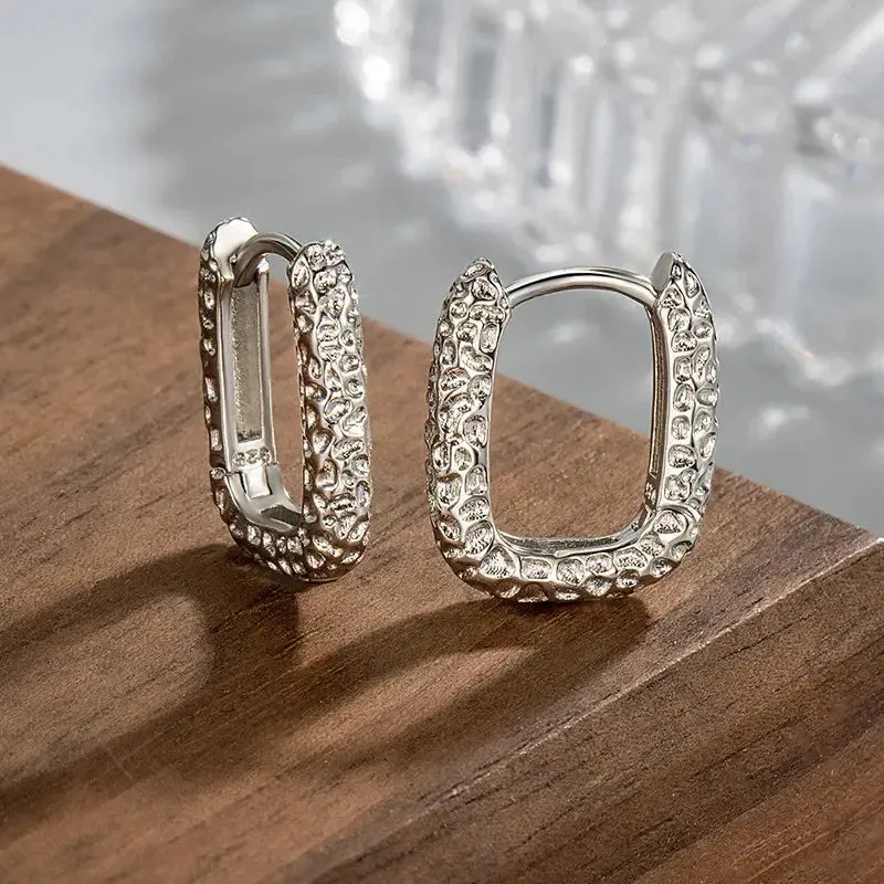 Exquisite Hoop Earrings Large Stainless Steel Jewelry