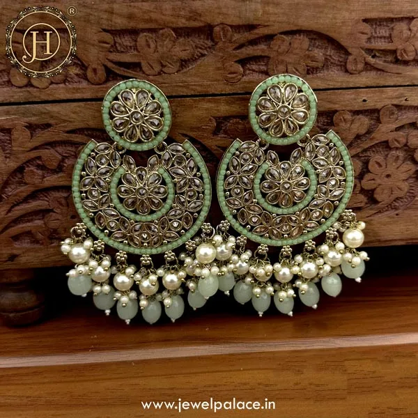 Exquisite Kundan Stud Earrings JH5100