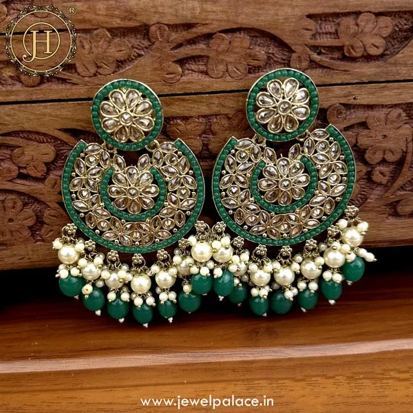 Exquisite Kundan Stud Earrings JH5100