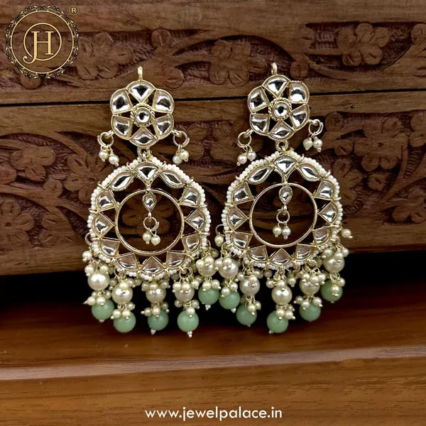 Exquisite Kundan Stud Earrings JH5101