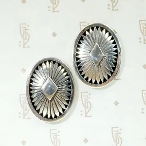 Exquisite Silver Shadowbox Earrings by R. Gee