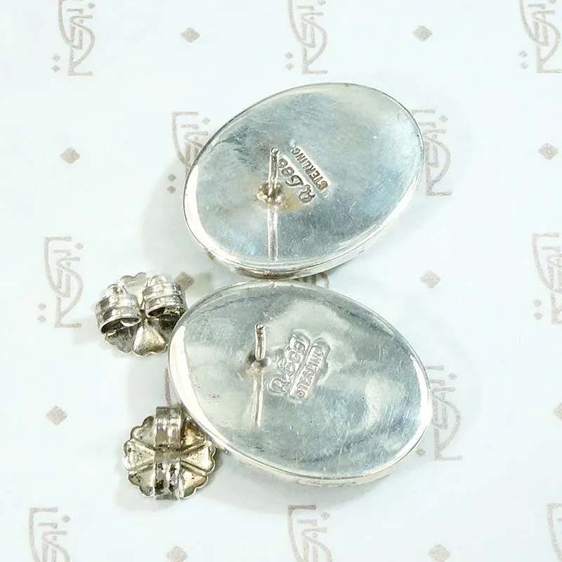Exquisite Silver Shadowbox Earrings by R. Gee