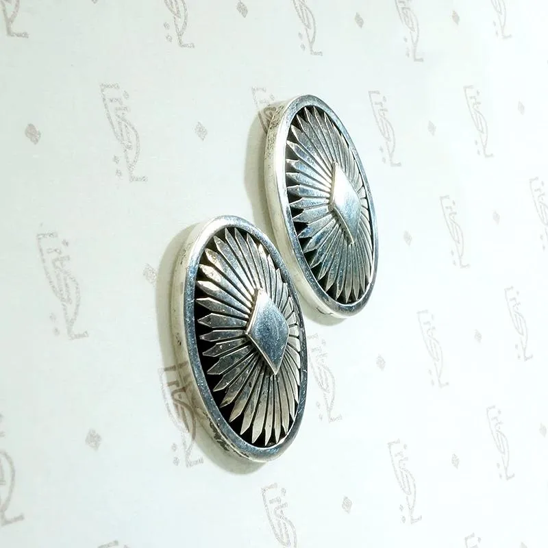 Exquisite Silver Shadowbox Earrings by R. Gee