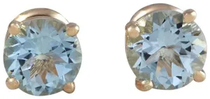 Exquisite Top Quality 2.00 Carats Natural Aquamarine 14K Solid Yellow Gold Stud Earrings Exquisite Top Quality 2.00 Carats Natural Aquamarine 14K Solid Yellow Gold Stud Earrings