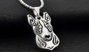 Fashion Bull Terrier Collier Pendant Necklace