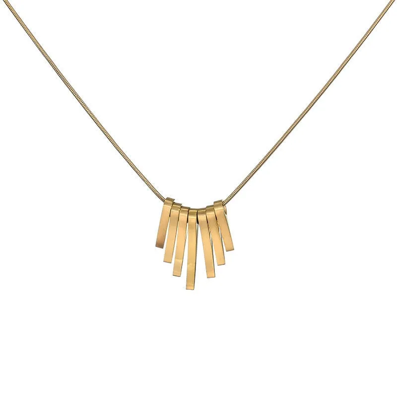 Fashion  Geometry Shape Minimalism Charms Chain Collier Necklaces  Pendants For Women