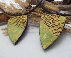 Fields of Gold Polymer Clay Pendant Video Tutorial