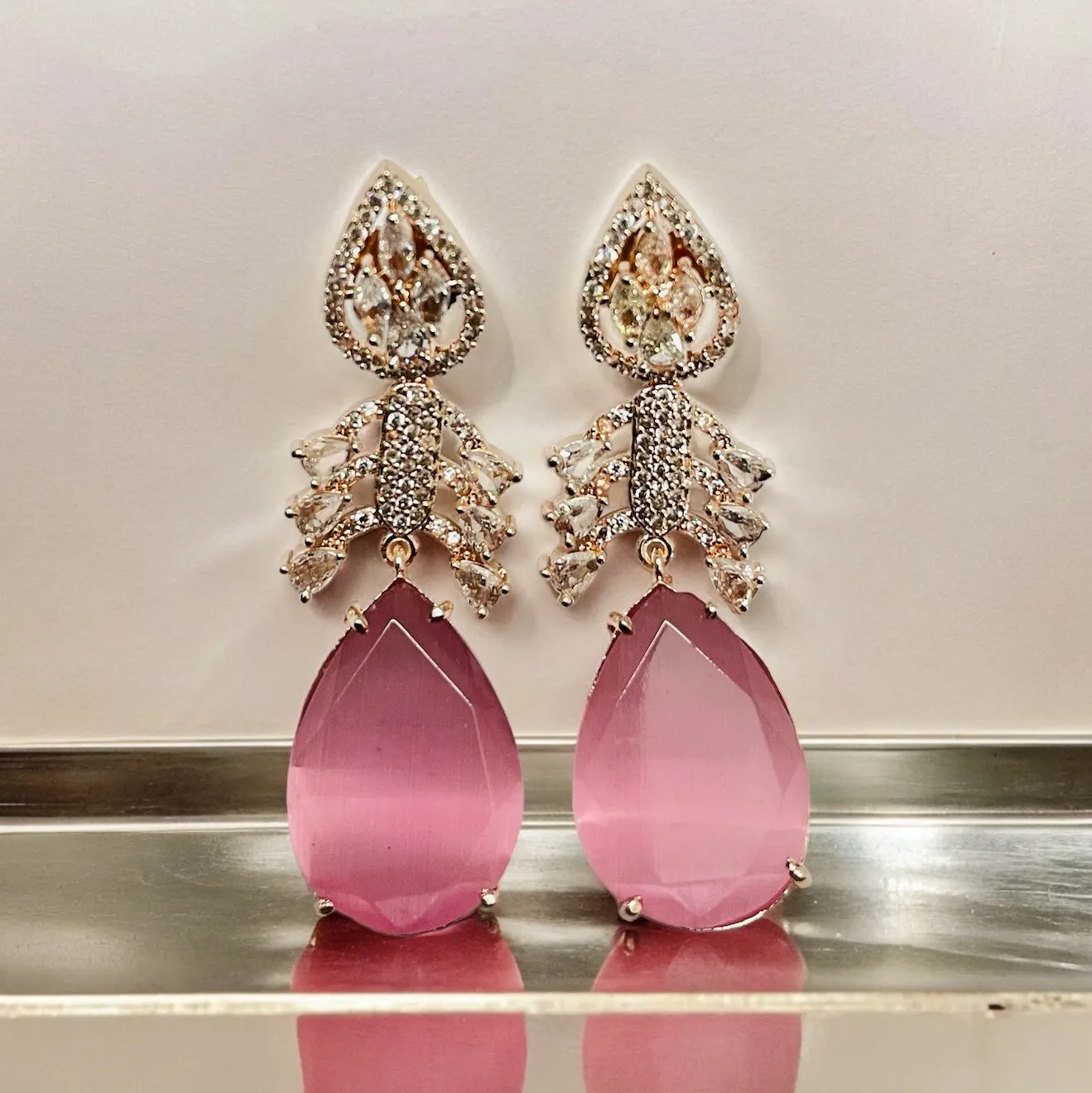 Fiery Passion Drops Earrings