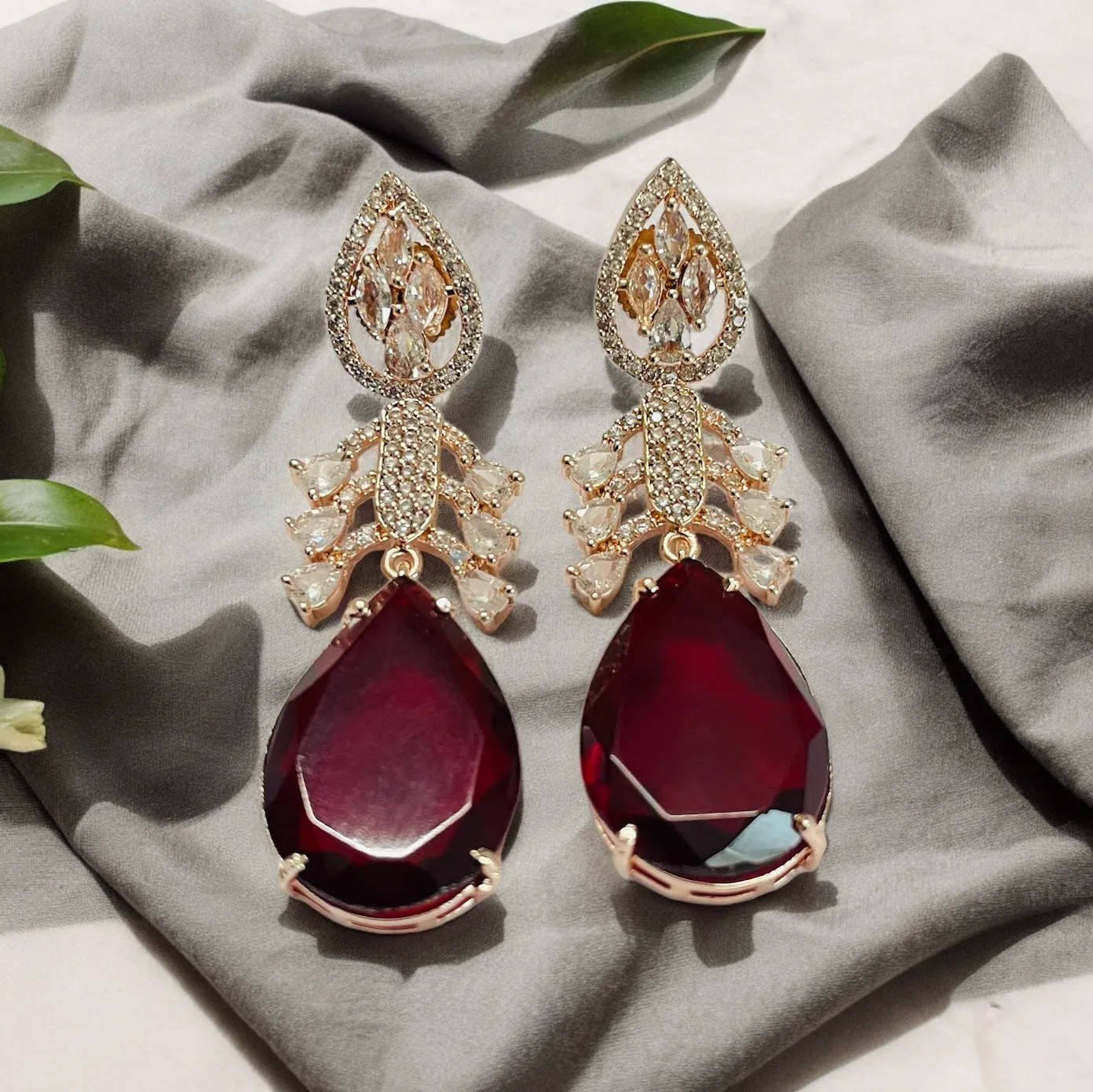 Fiery Passion Drops Earrings