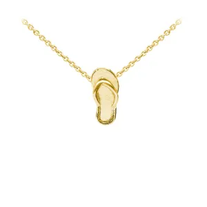Flip Flop Sterling Silver Dainty Necklace