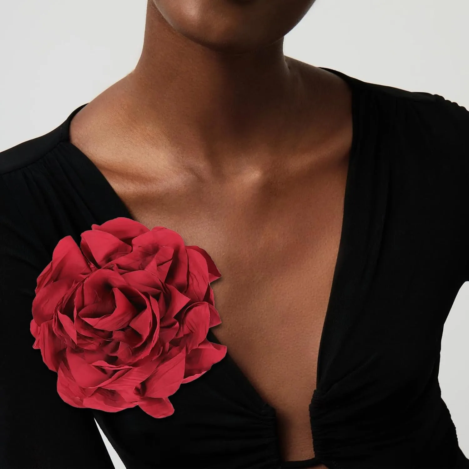 Flower Brooches and Pins for Women Fashion Flower Hair Clips Large Floral Lapel Pins Decorative Brooch Pins for Clothes Accessories Jewelry Gifts