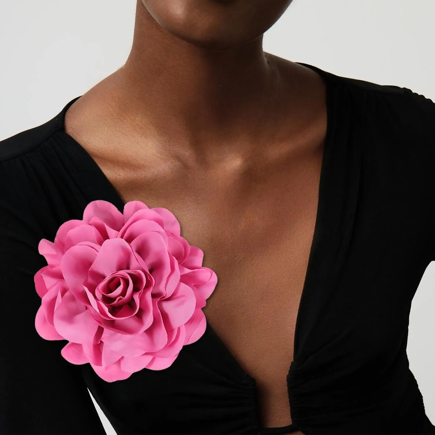 Flower Brooches and Pins for Women Fashion Flower Hair Clips Large Floral Lapel Pins Decorative Brooch Pins for Clothes Accessories Jewelry Gifts