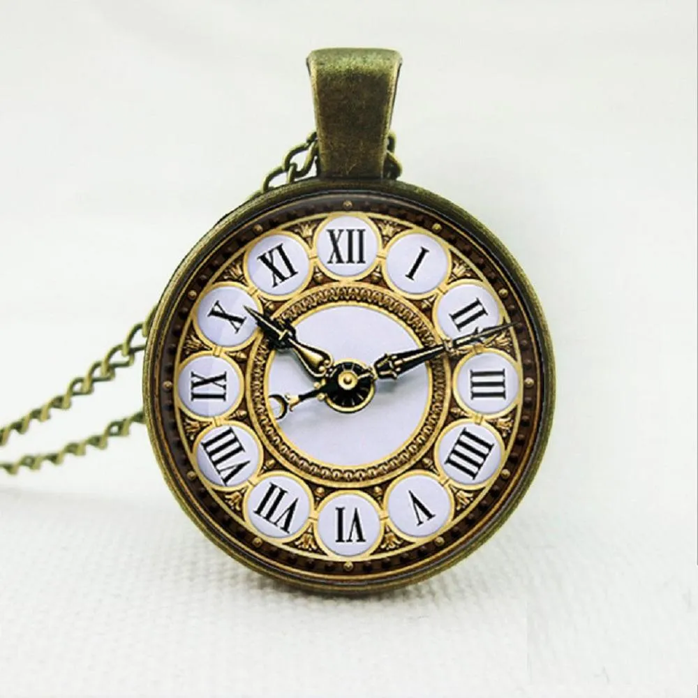Galaxy Collar Fake Clock Statement Necklaces For Women