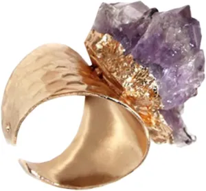 Gatuida Gems for Ring Birthstone Gemstone Amethyst Ring Chic and Fashionable Suitable for Occasions
