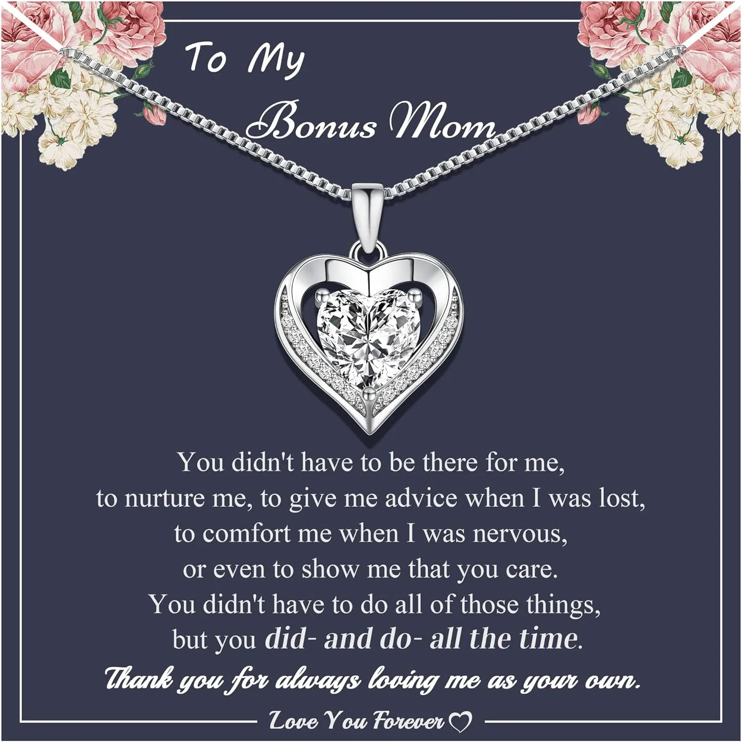 Gifts for Mom Daughter Heart Necklace I Love You Gifts for Wife Girlfriend Gold Infinity Necklace Birthday Gift Ideas Anniversary Valentines Mothers Day Christmas Gift Jewelry