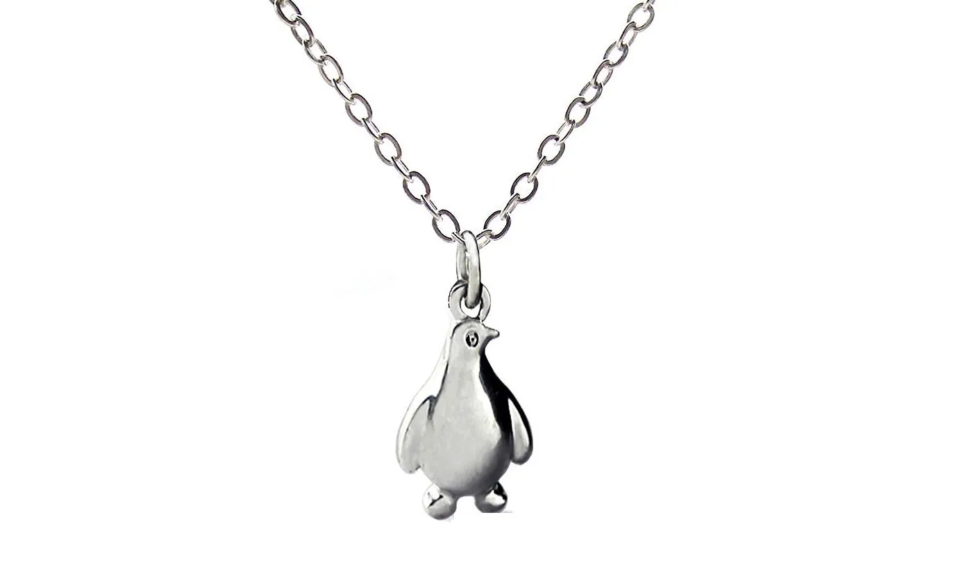 Gold Color Penguin Pendant Necklaces